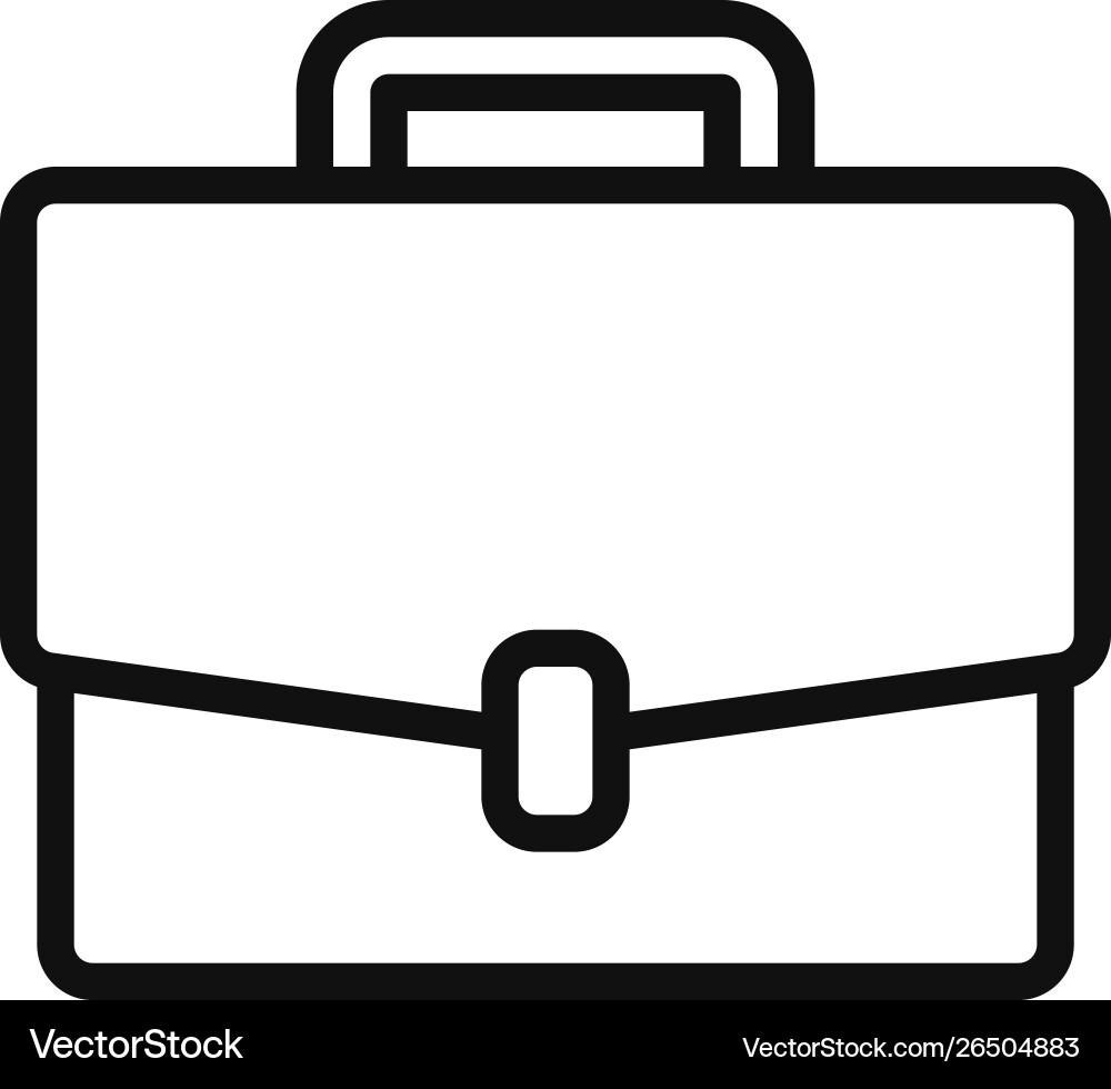Briefcase icon in modern design style for web Briefcase icon in modern design style for web vector image