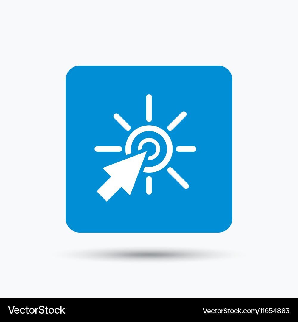 Click icon computer mouse cursor sign vector image