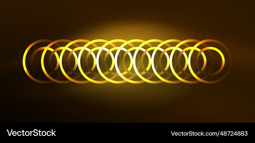 Neon lines and waves abstract background techno Vector Image