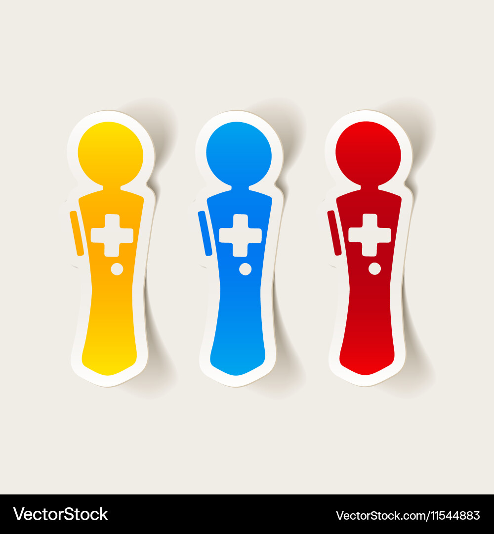 Realistic design element joystick Vector Image