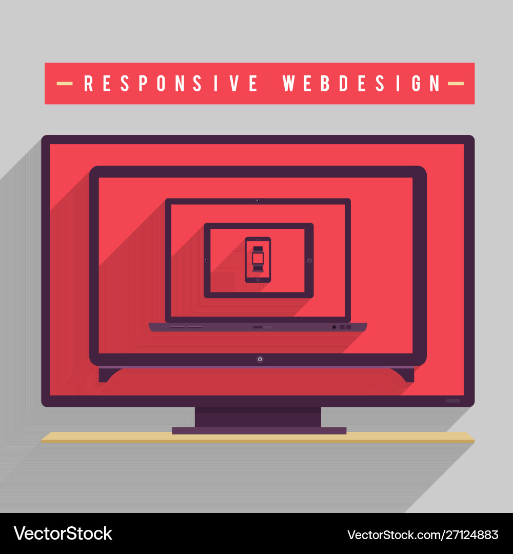 Responsive webdesign for muti device in file Responsive webdesign for muti device in file vector image