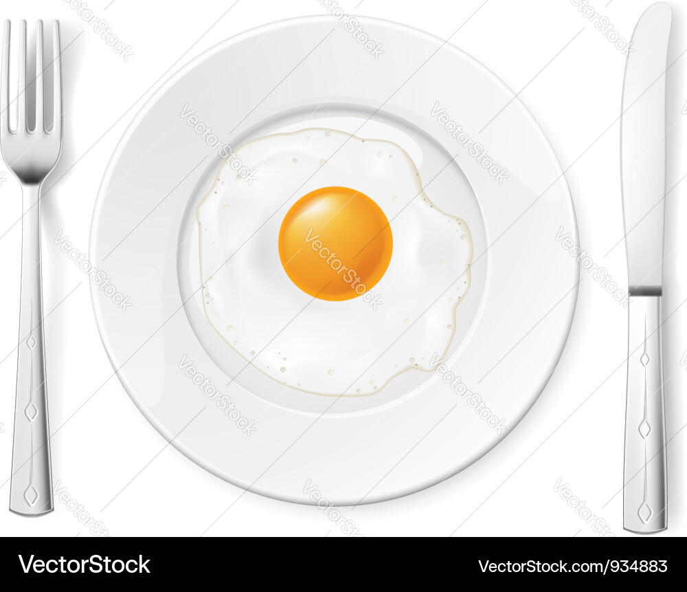 Scrambled egg Royalty Free Vector Image - VectorStock