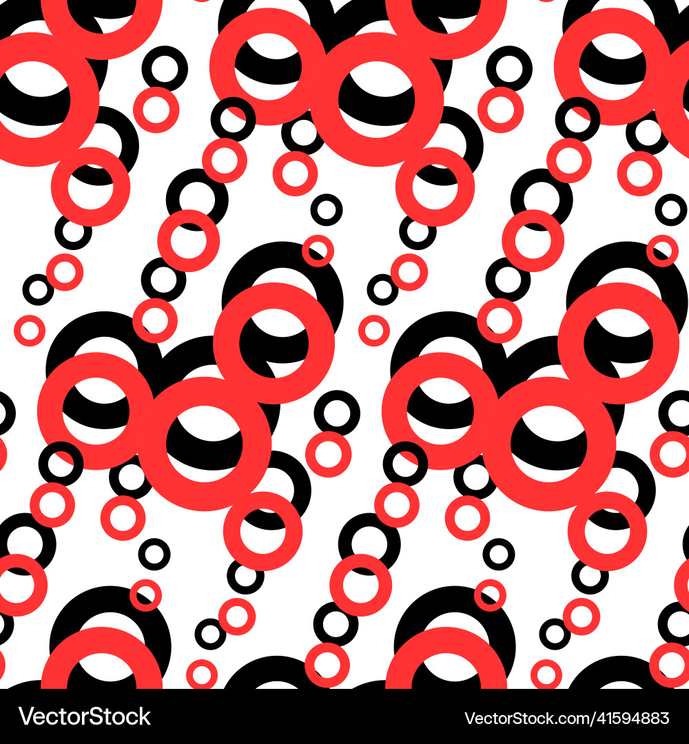 Seamless pattern of simple geometric shapes vector image