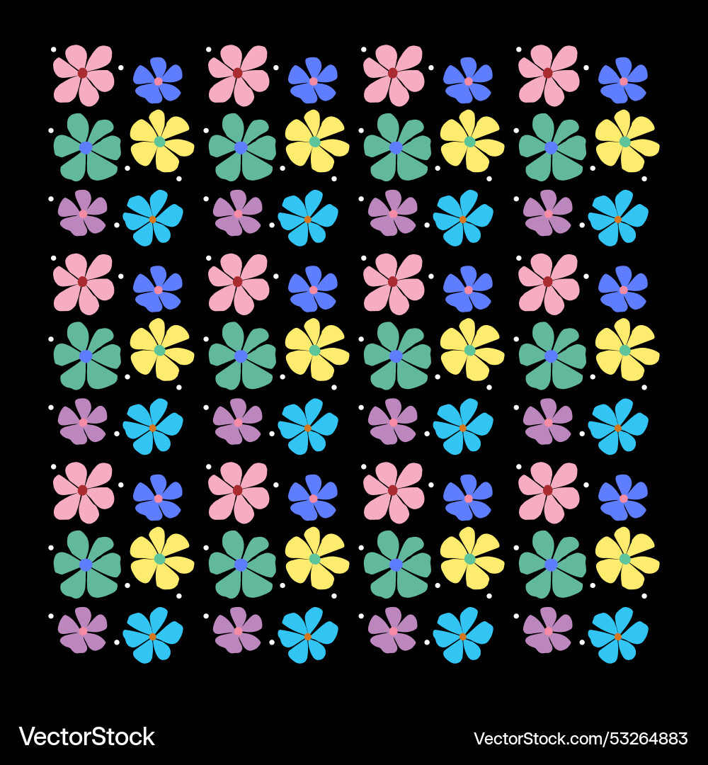 Simple seamless repeat pattern textile design vector image