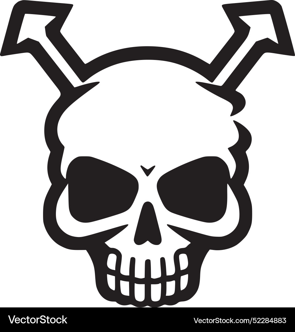 Totenkopf - hochwertiges Logo ideal für T-Shirt Totenkopf - hochwertiges Logo ideal für T-Shirt vektorbild