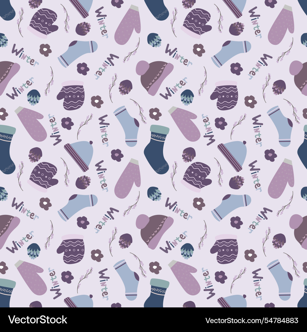 Winter pattern Royalty Free Vector Image - VectorStock