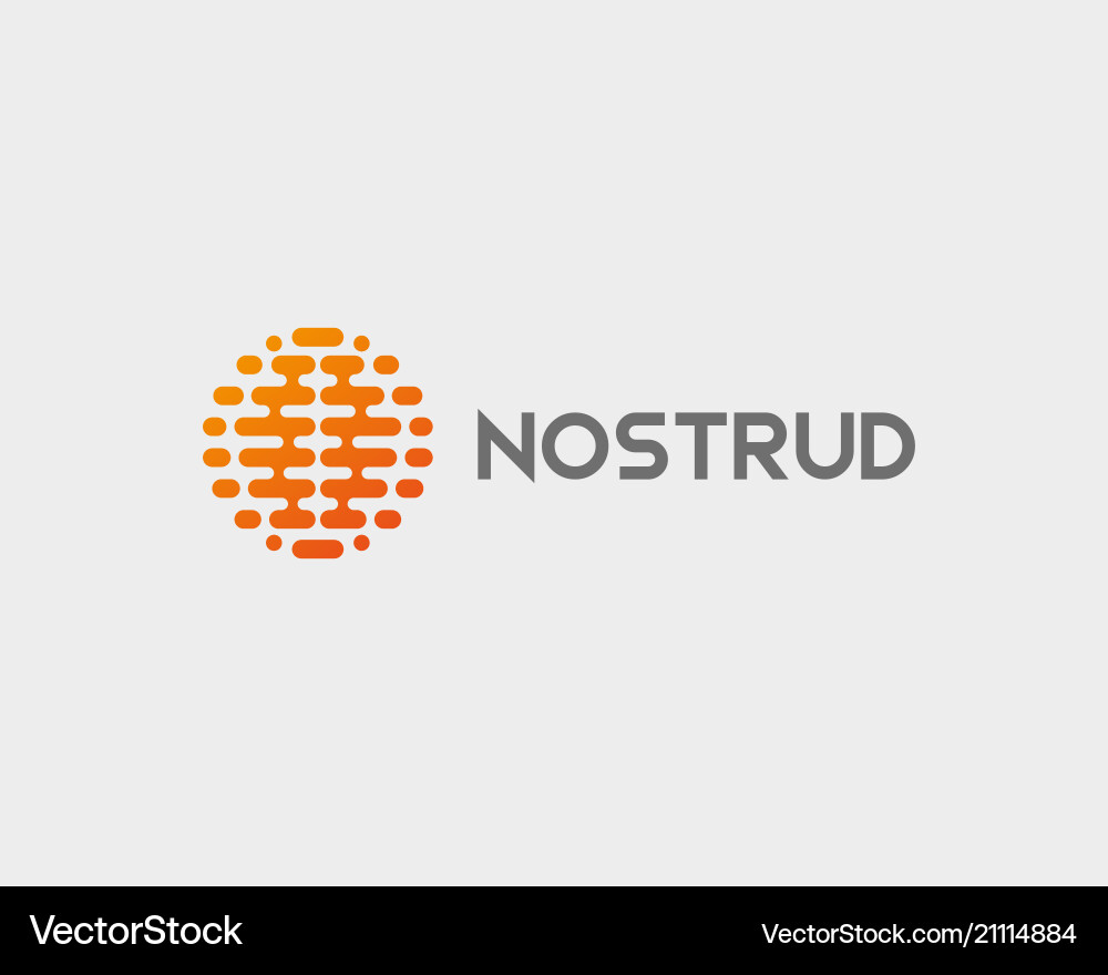 Abstract Planet Brain Logo vector image