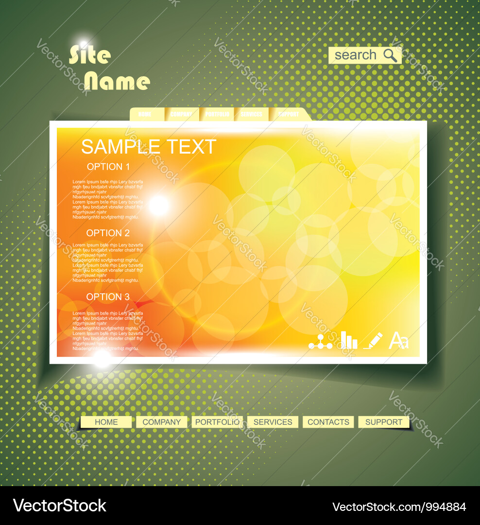 Abstract Website Background vector image