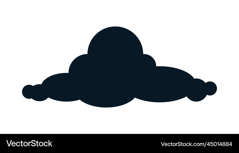Black cloud icon Vector Image
