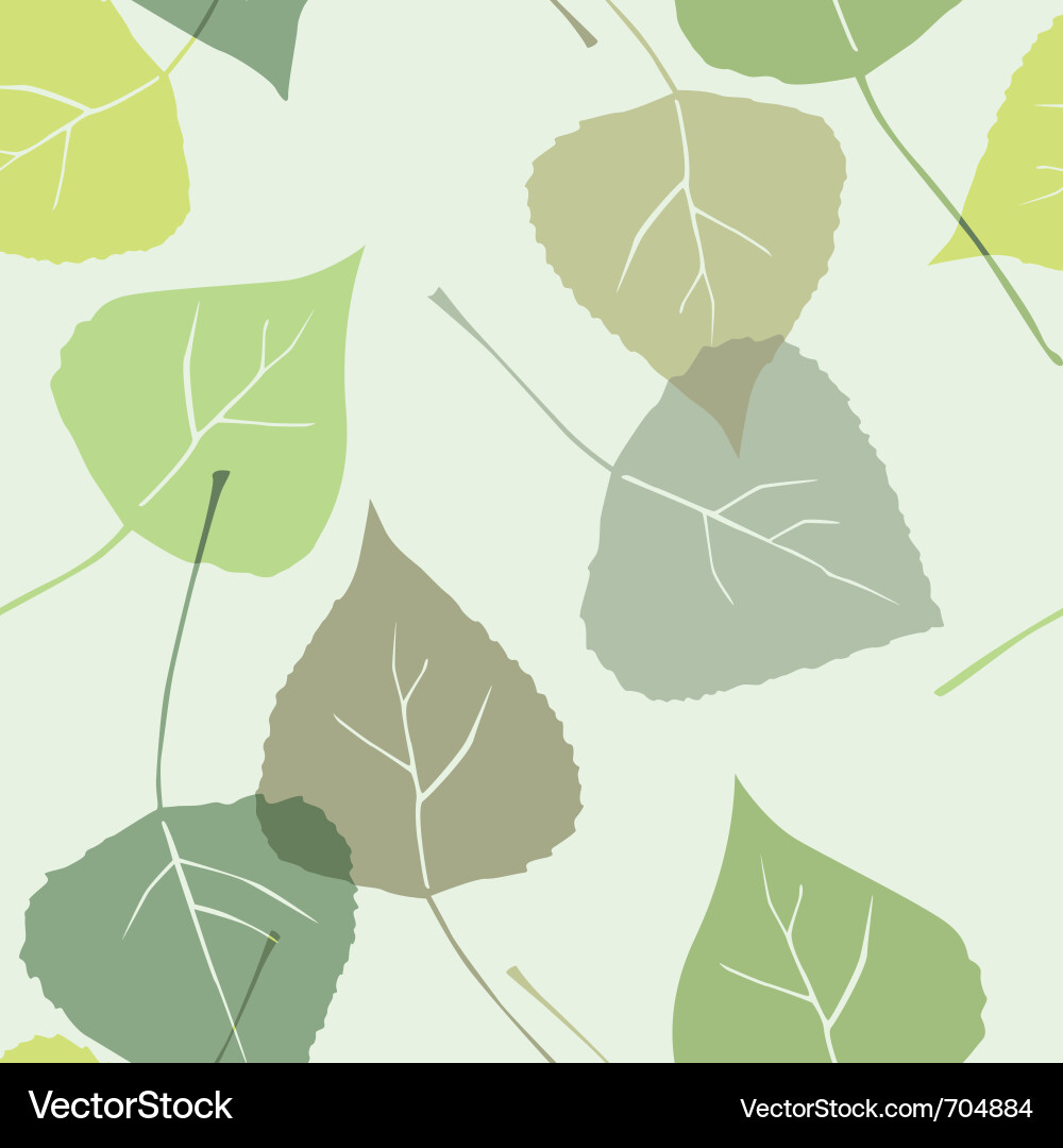 Elegant Leaf Seamless Pattern Vector Image