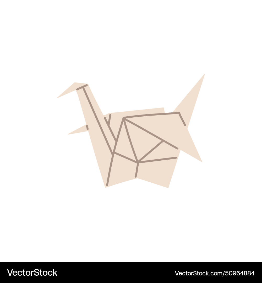 Origami Vogel Symbol der Hoffnung und Liebe Origami Vogel Symbol der Hoffnung und Liebe vektorbild