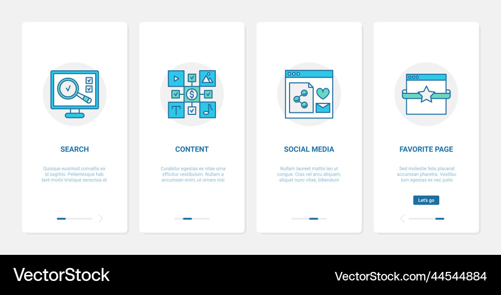 Search optimization web content technology ux ui Search optimization web content technology ux ui vector image