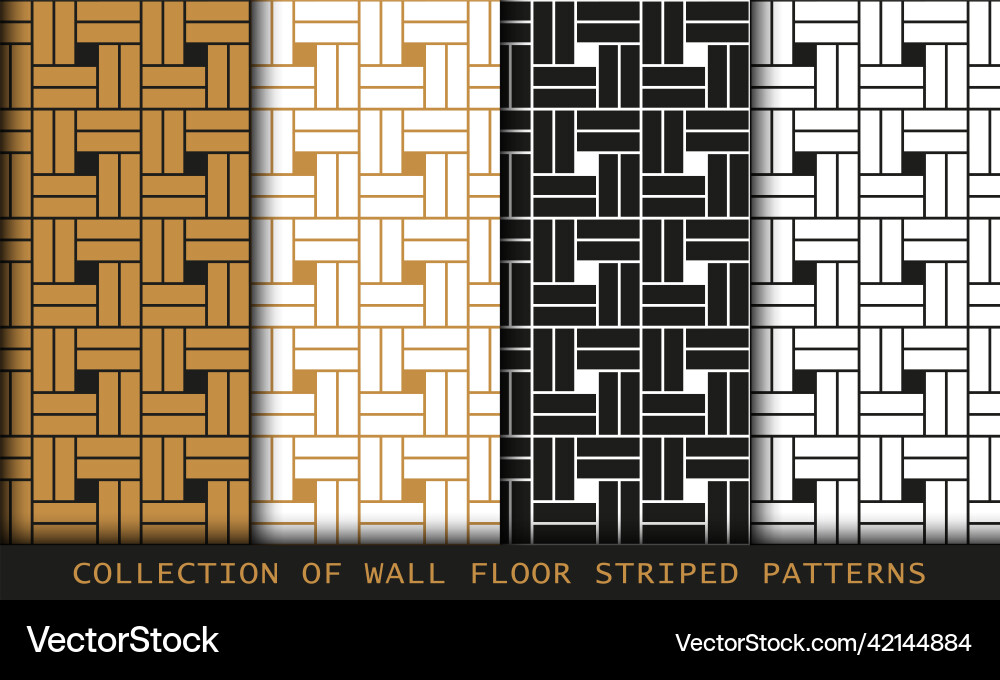 Set of tiled seamless patterns collection Set of tiled seamless patterns collection vector image
