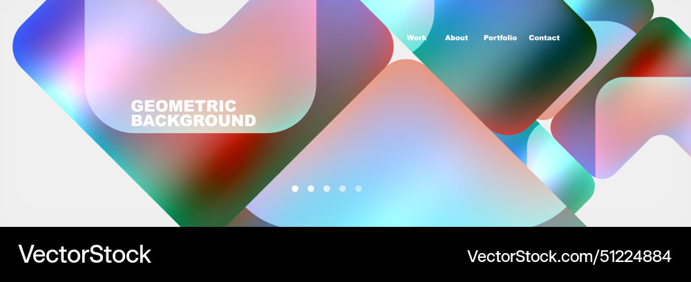 Square internet web page design template Square internet web page design template vector image
