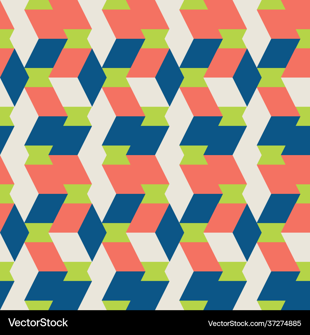 3d isometric cube seamless pattern 3d isometric cube seamless pattern vector image