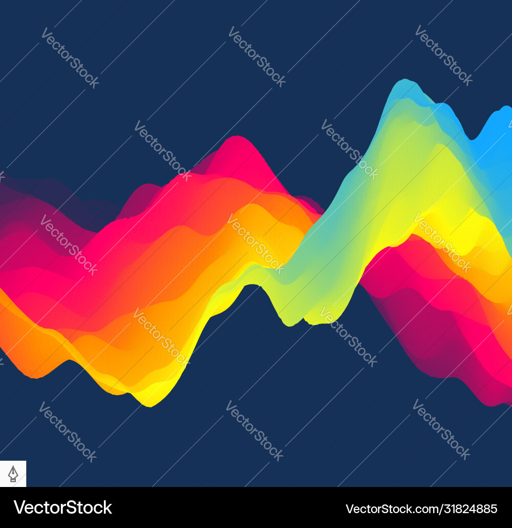 3d wavy background with dynamic effect abstract 3d wavy background with dynamic effect abstract vector image