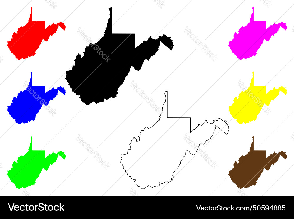 Bundesstaat West virginia vereinigte Staaten america Bundesstaat West virginia vereinigte Staaten america vektorbild