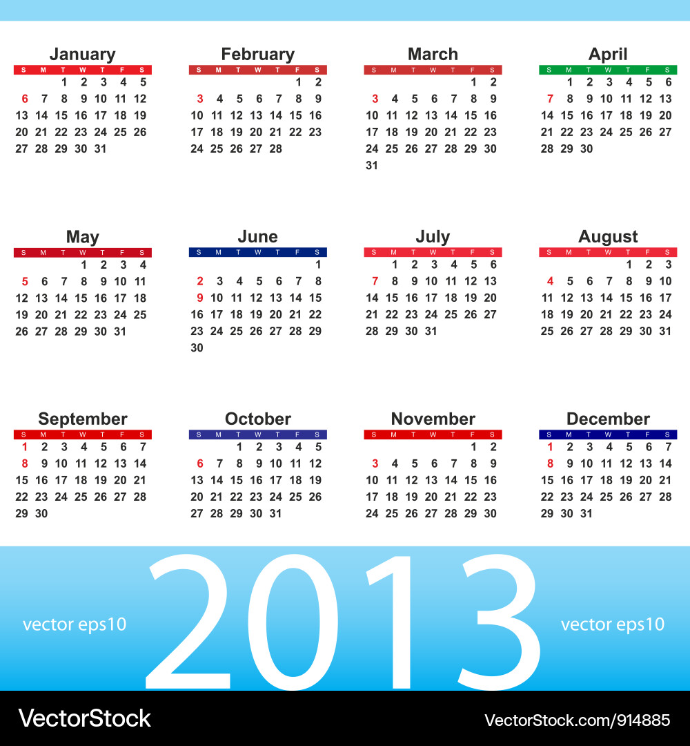 Calendar with World Map Vector Image