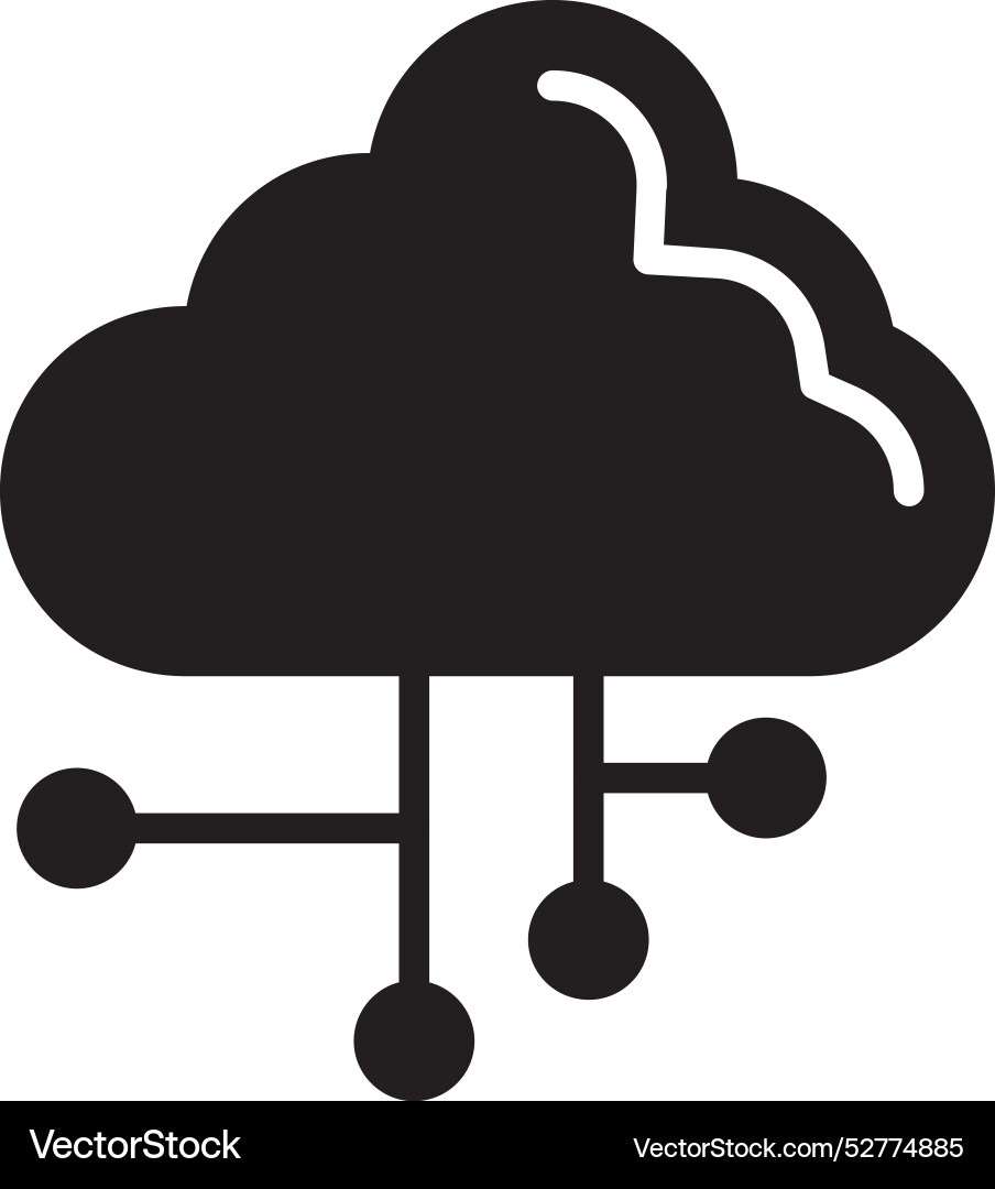 Cloud computing icon design Vector Image