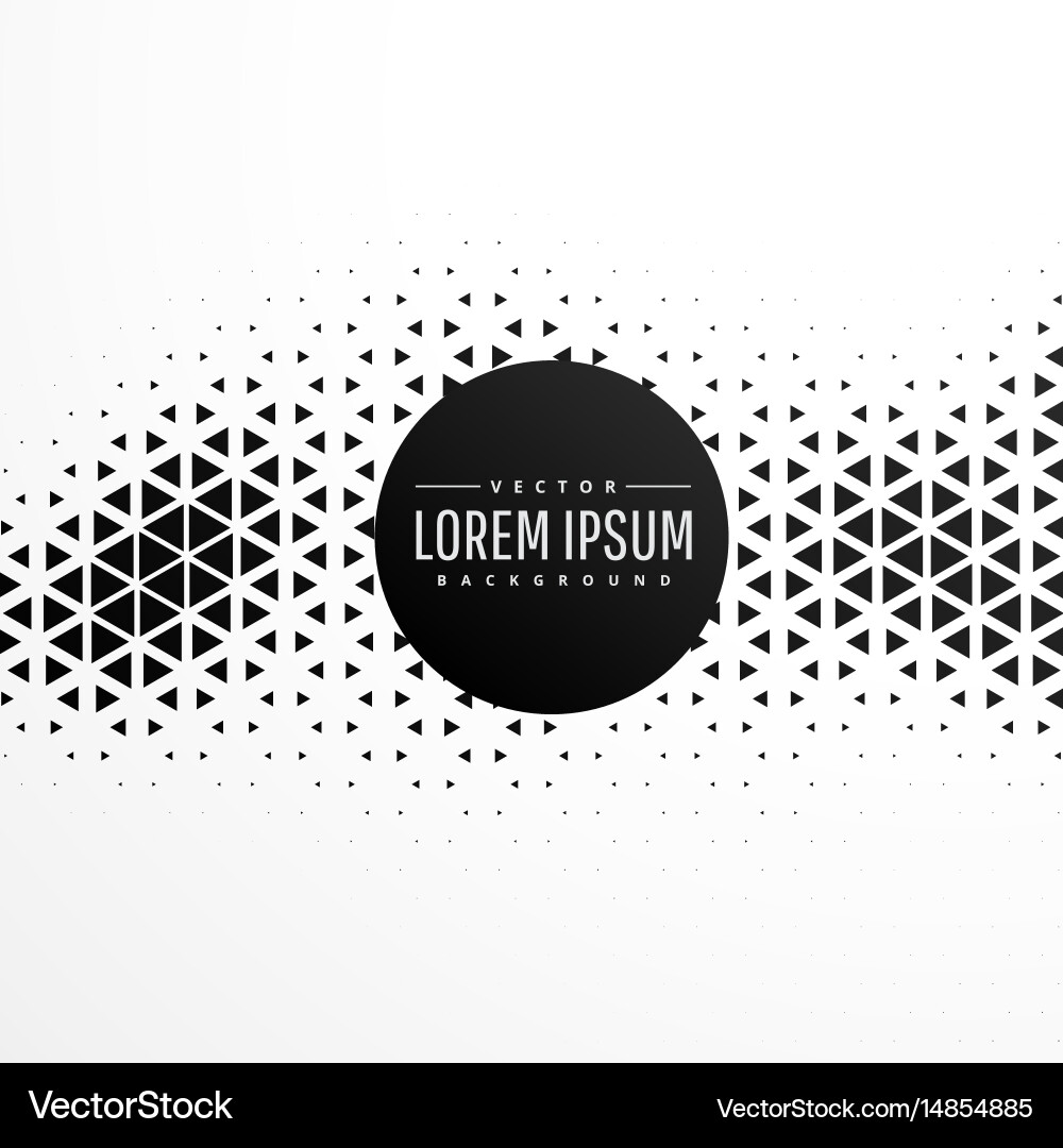 Dynamic Triangle Halftone Pattern vector image