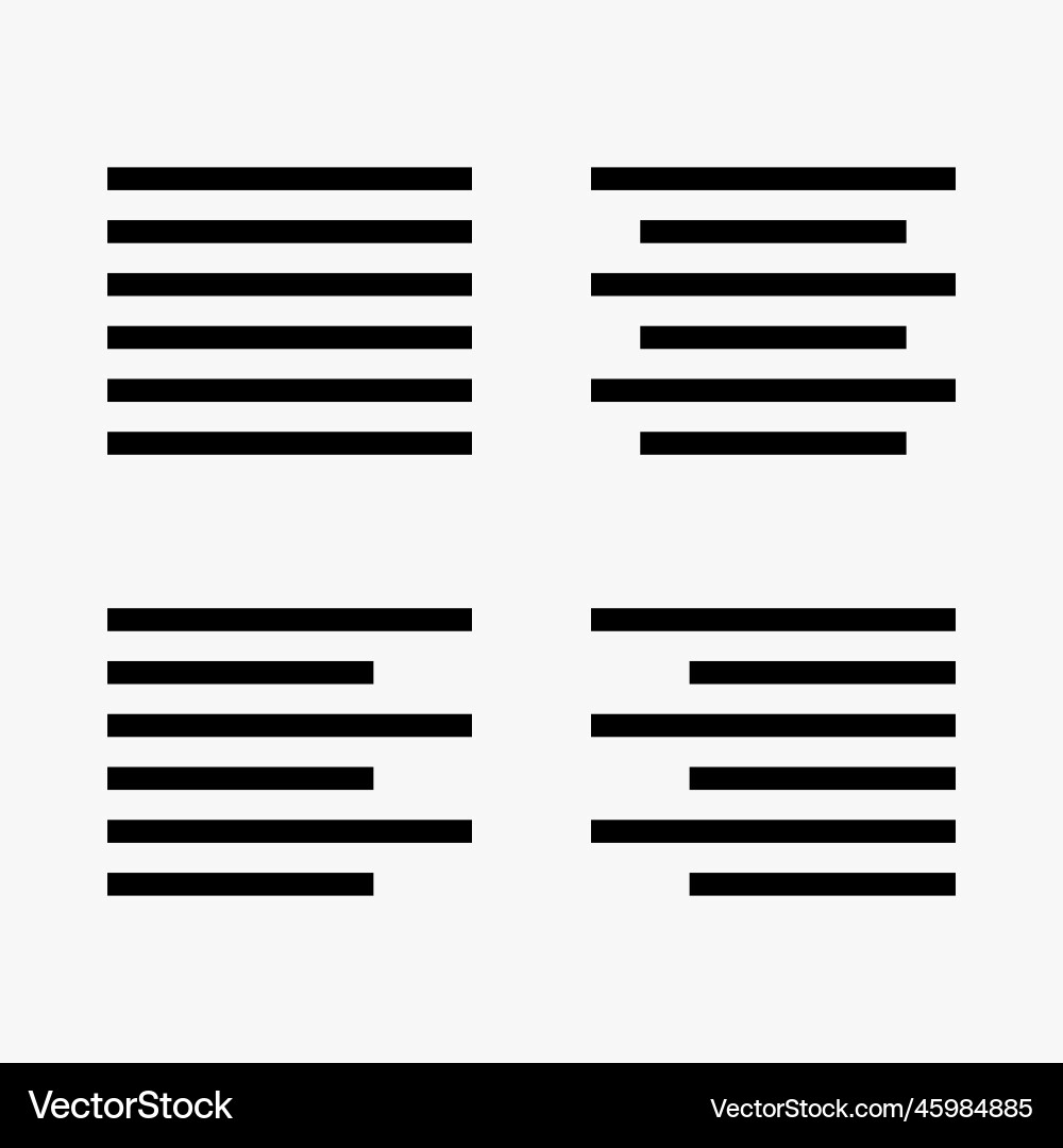 Outline icons for web and mobile text editor Outline icons for web and mobile text editor vector image