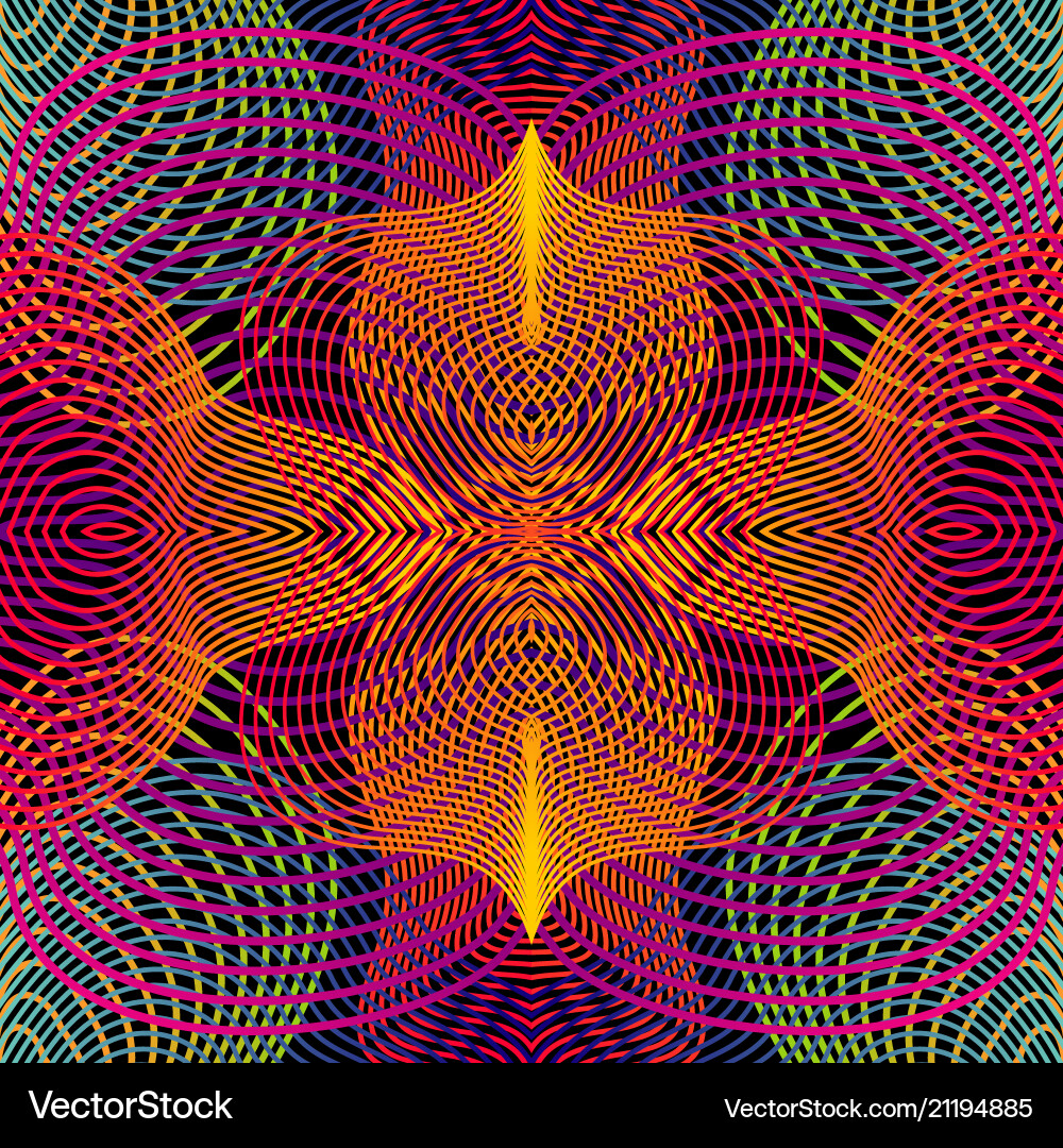 Psychedelic Hypnotic Pattern vector image
