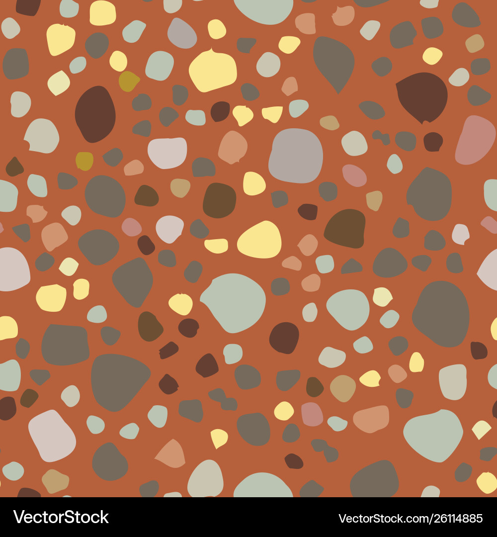 Terrazzo abstract repeat pattern design Vector Image