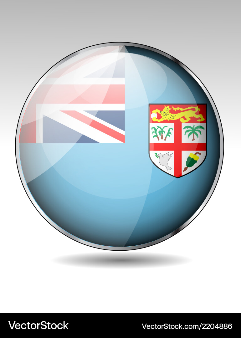 Flag button design elements Vector Image