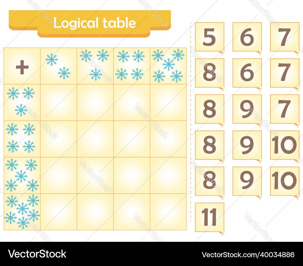 Logic puzzle game for children fill in empty Logic puzzle game for children fill in empty Vector Image