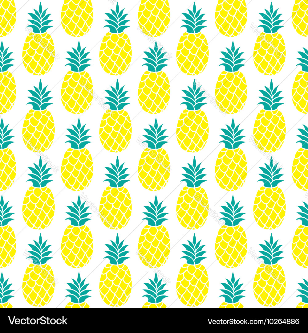 Pineapple Pattern Background vector image