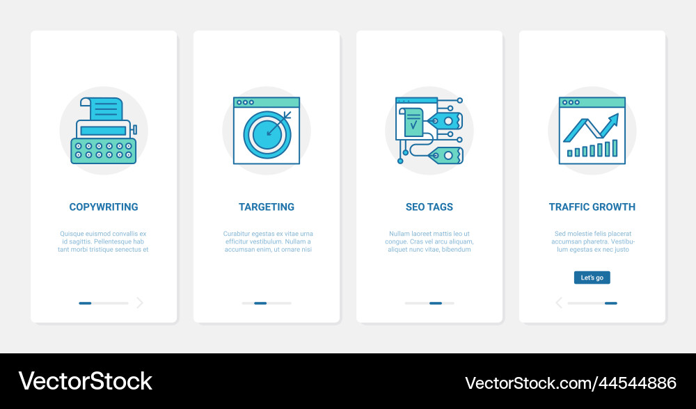 Seo optimization to grow web traffic ux ui Seo optimization to grow web traffic ux ui vector image