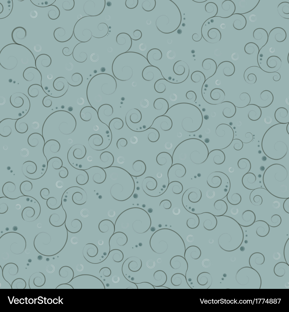 Abstract seamless background with curls vector image