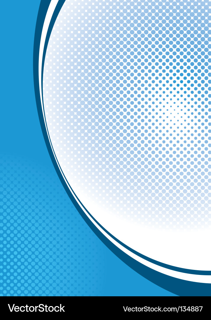 Blue Halftone Pattern Background Vector Image
