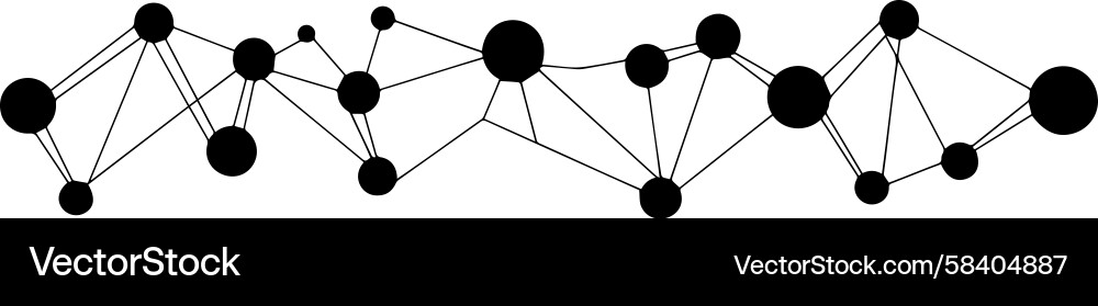 Connected Network Nodes Vector Image