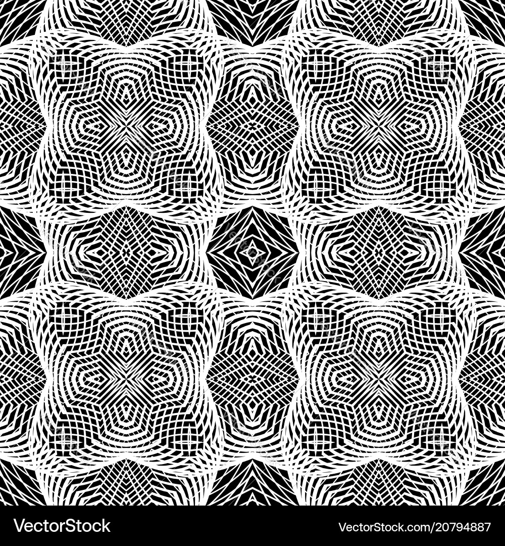 Design seamless monochrome grid pattern Vector Image