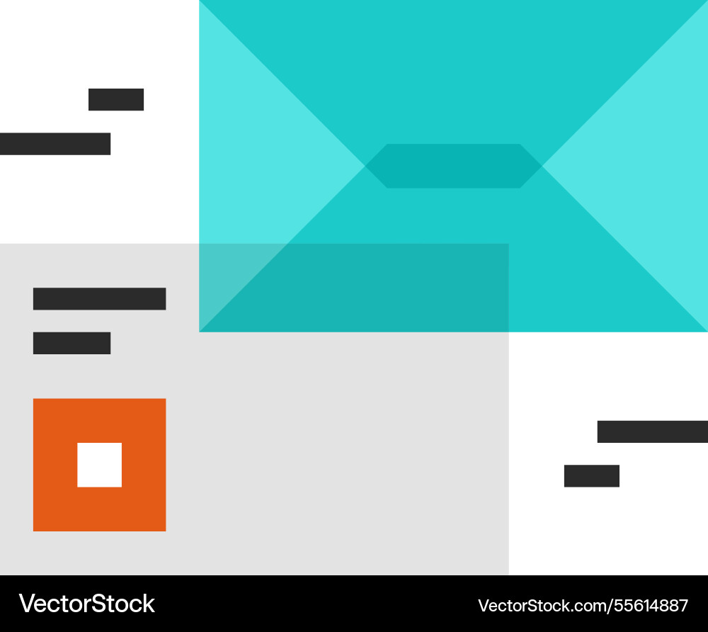 E-Mail Marketing Flat Line Web-Icon Konzept E-Mail Marketing Flat Line Web-Icon Konzept vektorbild
