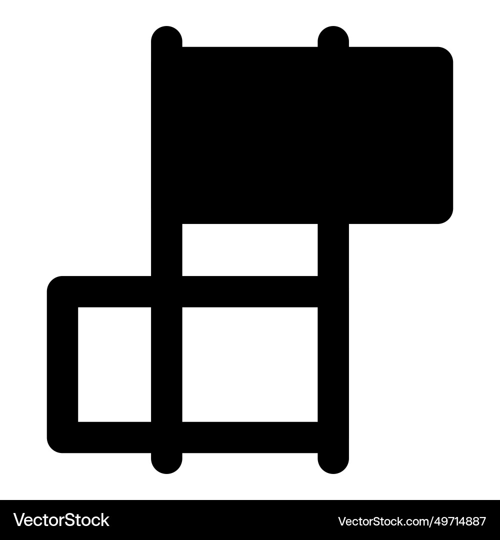 Flags use at station for signals vector image