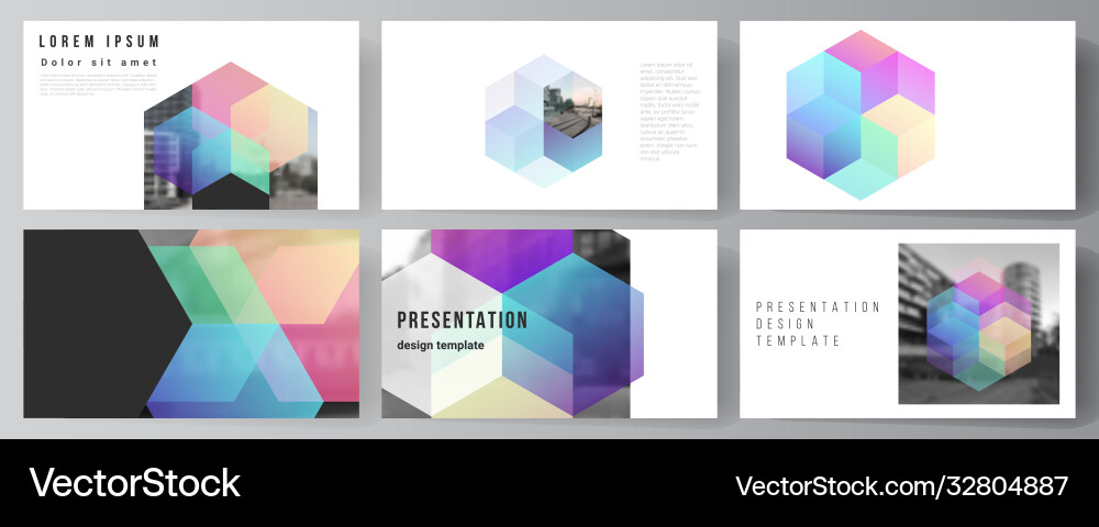 Layout presentation slides design Layout presentation slides design vector image