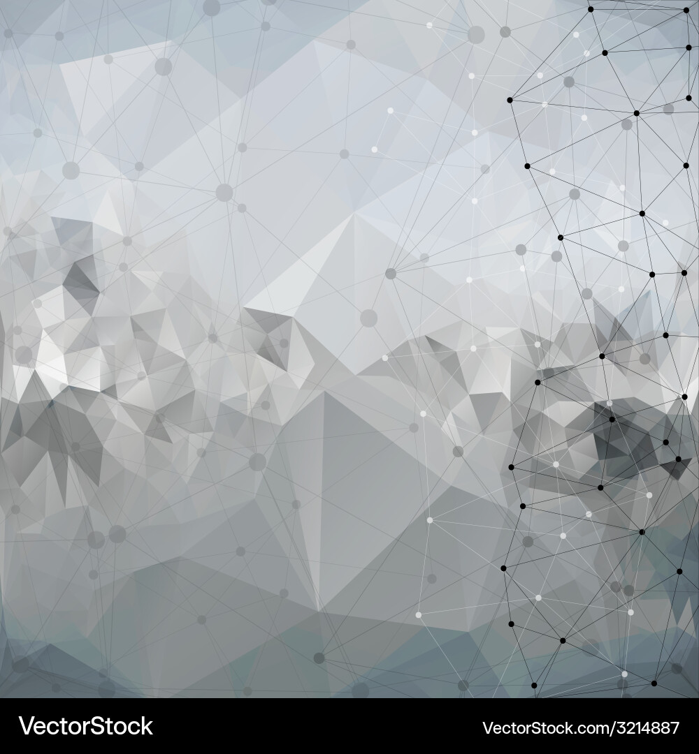 Molecule structure background for communication vector image