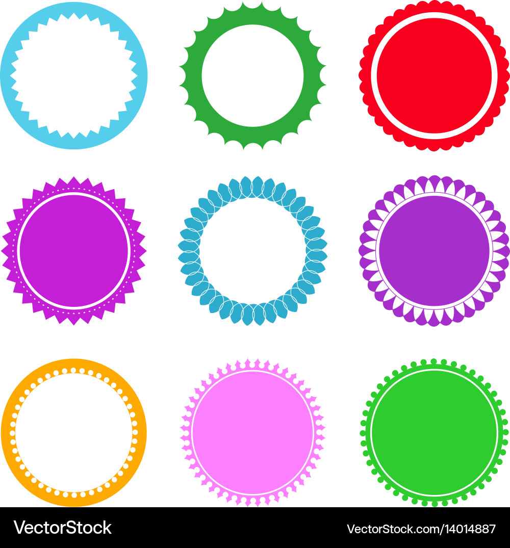 Set of design elements and labels vector image