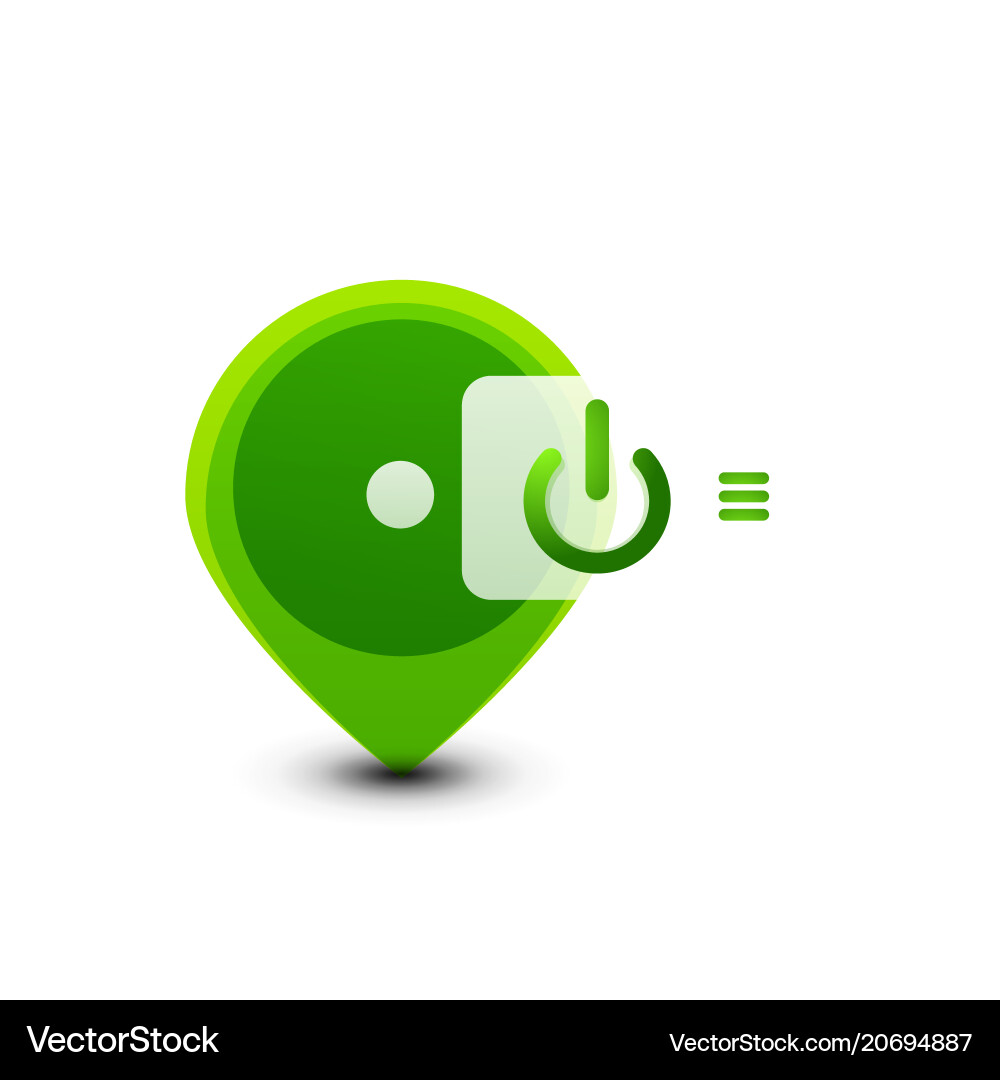 Start power button ui icon design on off symbol vector image