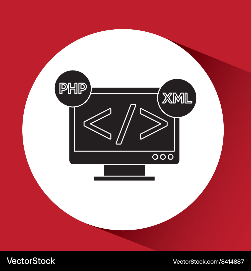 System programmer design vector image