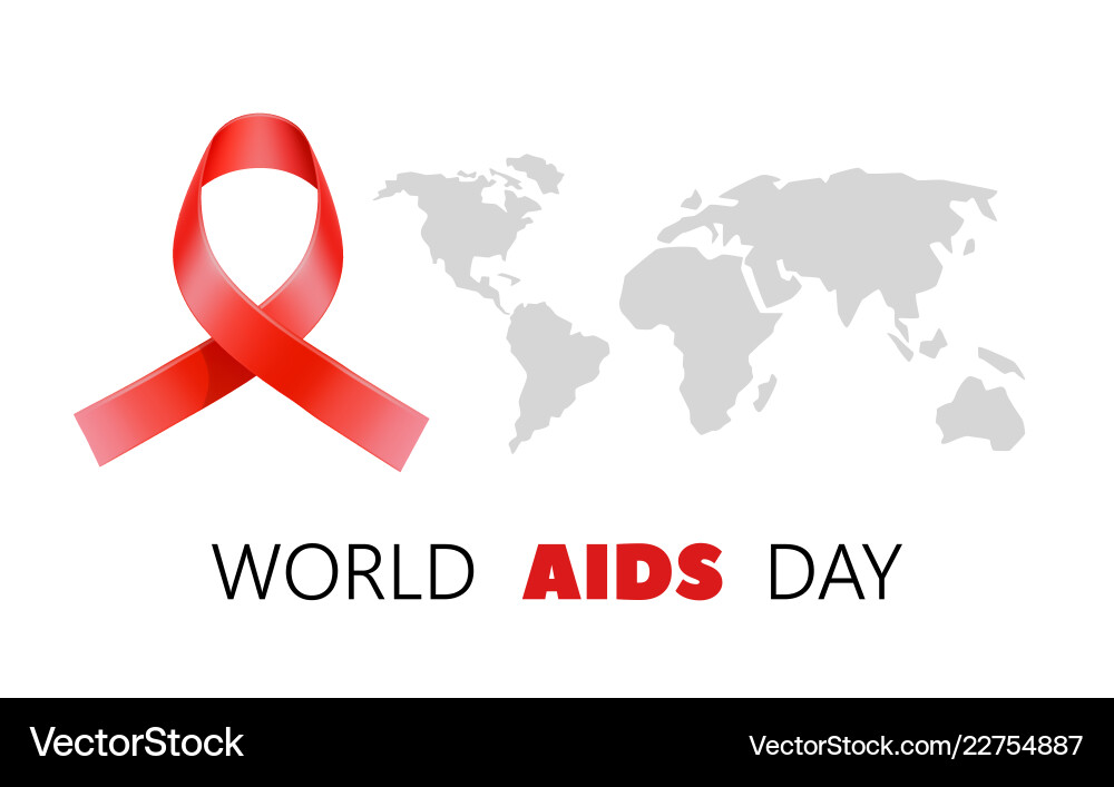 World aids day awareness hiv prevention World aids day awareness hiv prevention vector image
