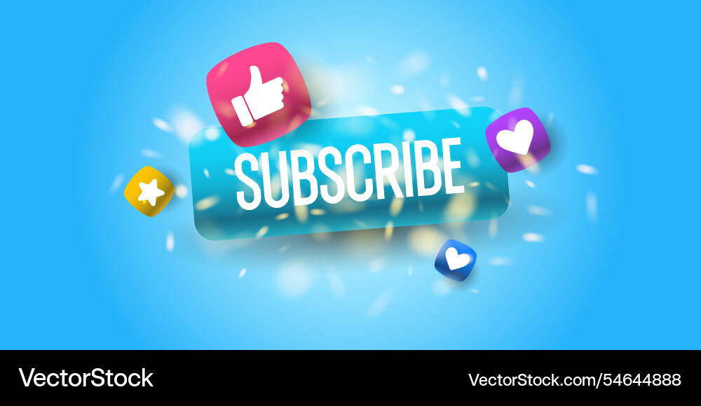 A poster with the inscription subscribe A poster with the inscription subscribe vector image