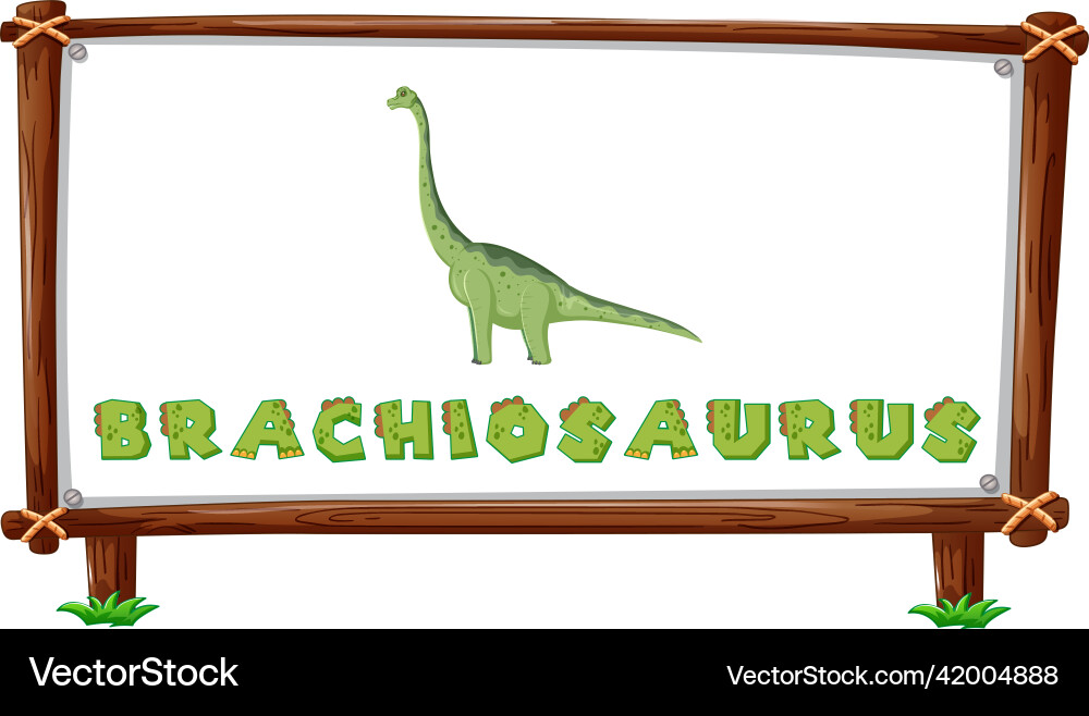 Frame template with dinosaurs and text Frame template with dinosaurs and text Vector Image