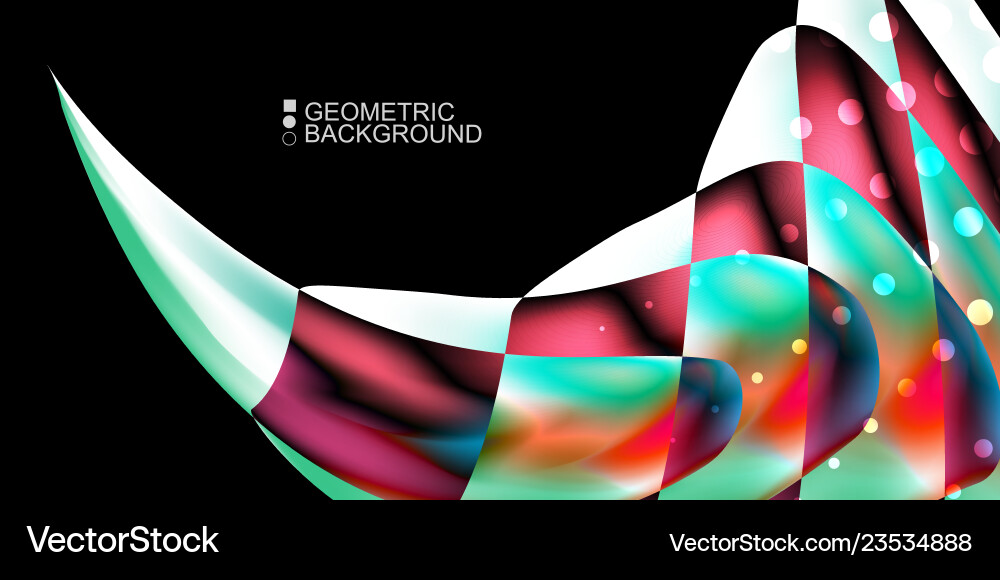 Geometric colorful abstract background Vector Image
