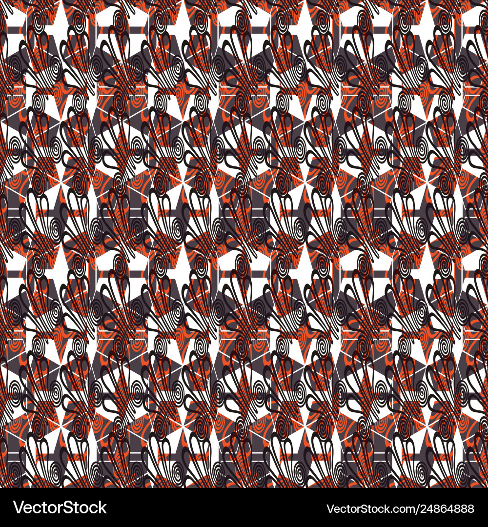 Geometric seamless repeat pattern vector image
