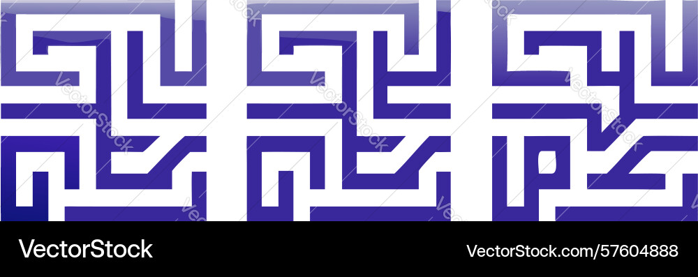 Intricate geometric labyrinth pattern design vector image