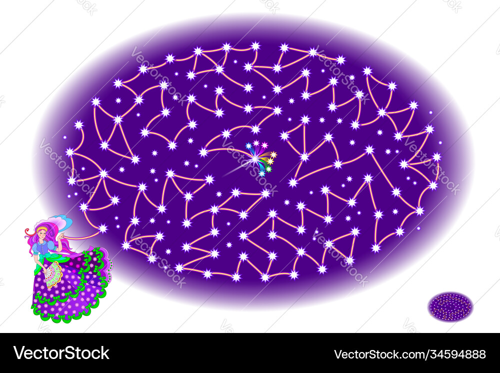 Logic puzzle game with labyrinth for children Logic puzzle game with labyrinth for children vector image