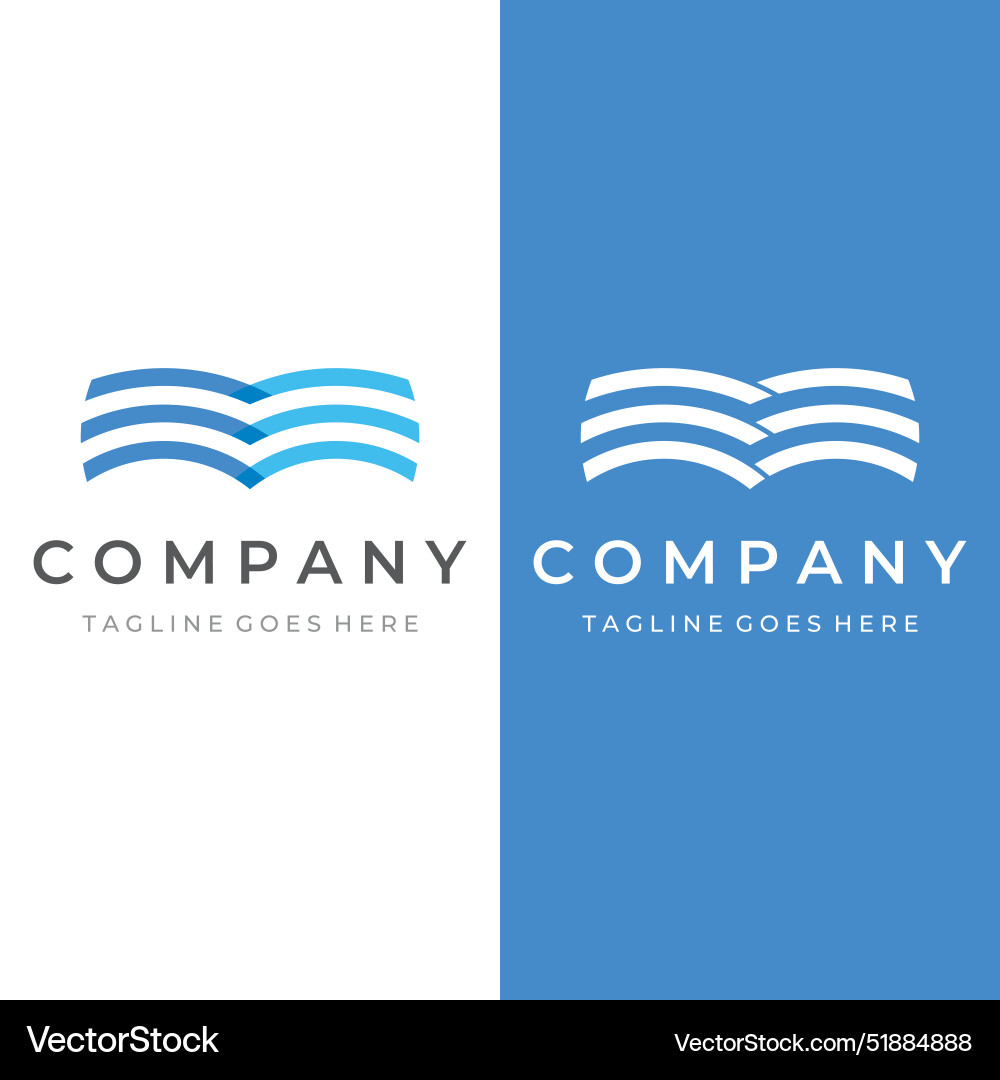 Natural blue pure aqua water logotype designaqua Natural blue pure aqua water logotype designaqua vector image